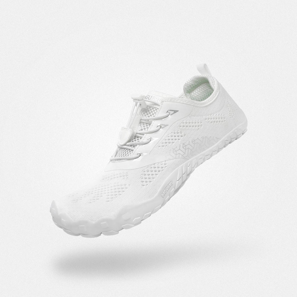 Chaussures barefoot Smart I blanches pour homme et femme - Semelle mince pour gym et crossfit