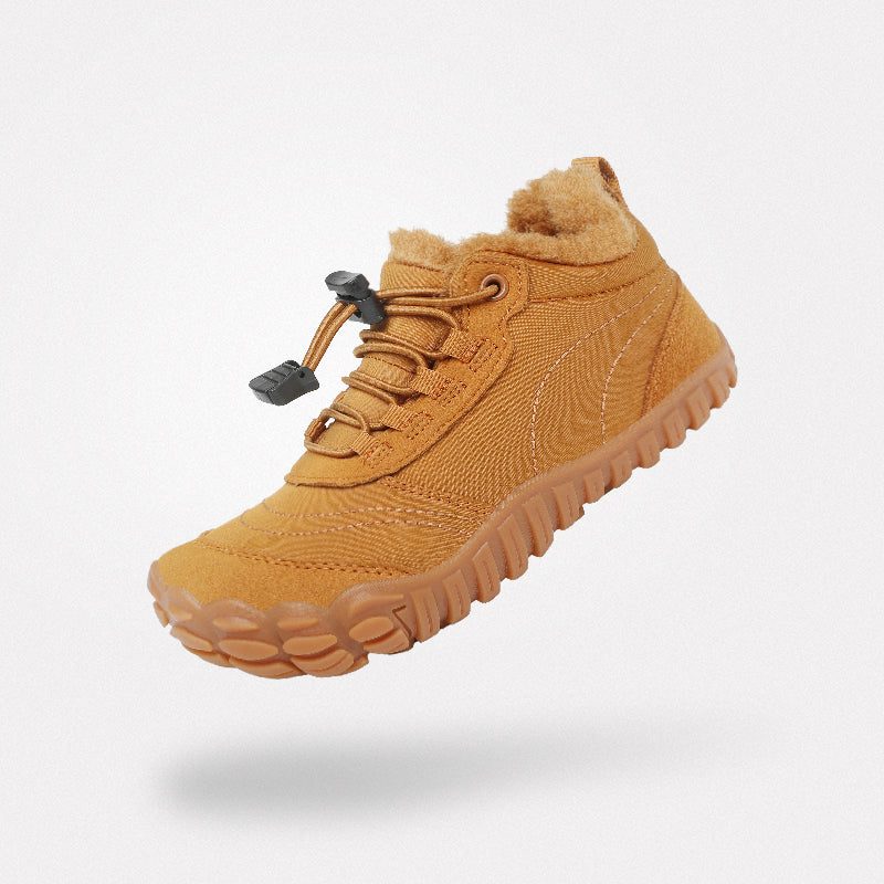 Chaussons d'hiver enfant Will II marron pour garçon - Doublure polaire saine, idéal pour pieds en croissance