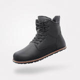 Bottines barefoot d’hiver Rover I noires avec laçage classique
