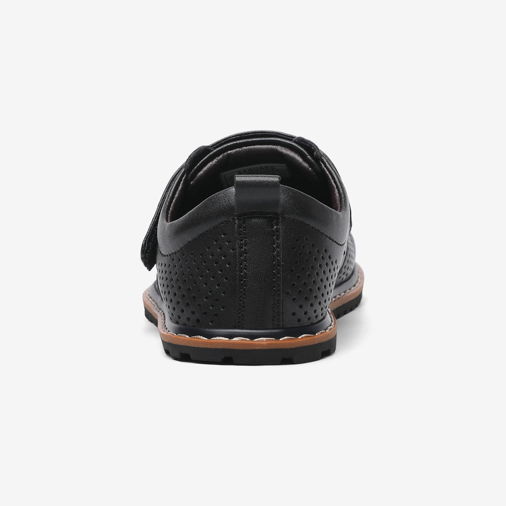 chaussures barefoot enfant en cuir perfore respirant