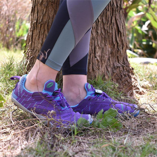 Chaussures barefoot avec toe box large, semelle zero drop et design flexible pour un mouvement naturel