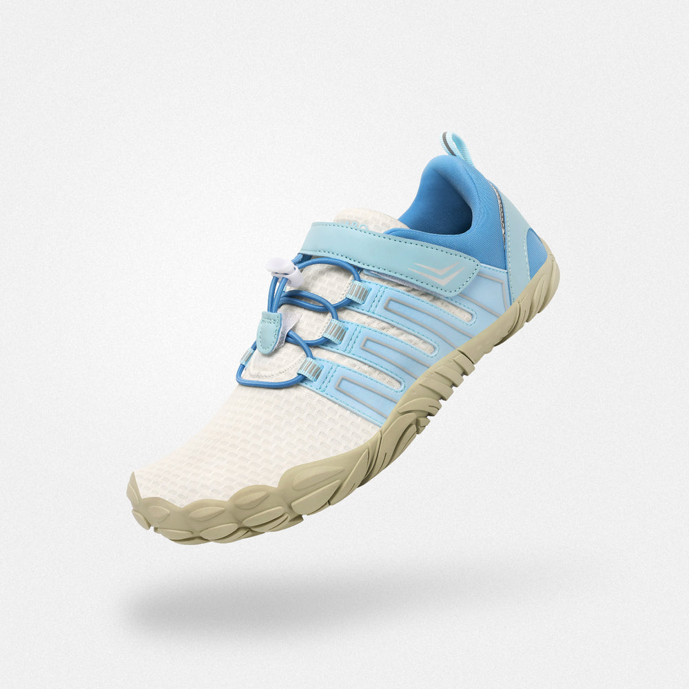 Chaussures barefoot homme Vigor II bleu clair - Largeur généreuse semelle 4mm, idéal voyage