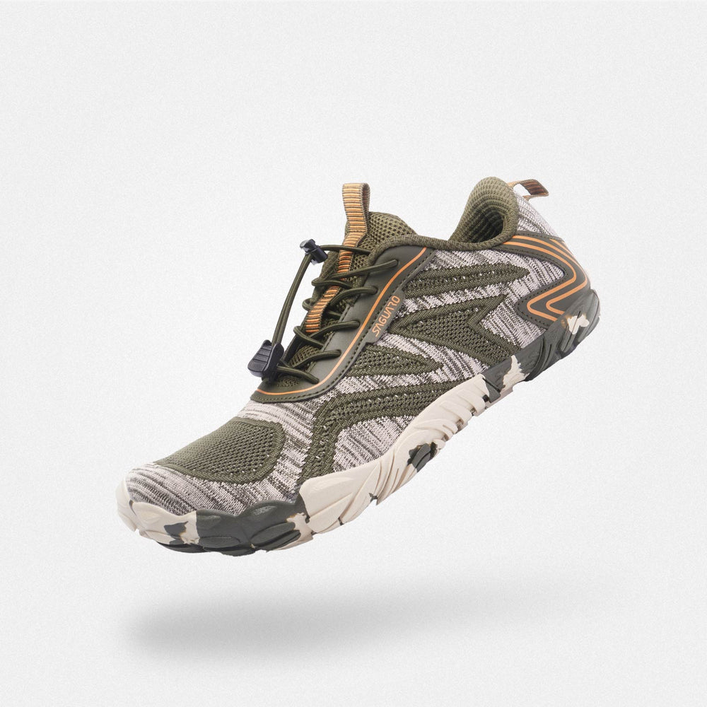 Chaussure doigt de pied Active II vert - Confort barefoot unisexe pieds larges