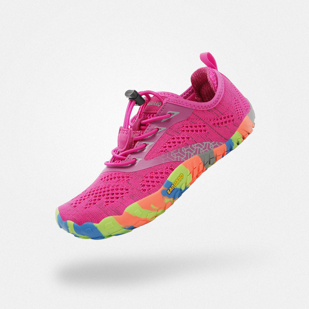 Baskets fille Smart I roses - Confort maximal barefoot