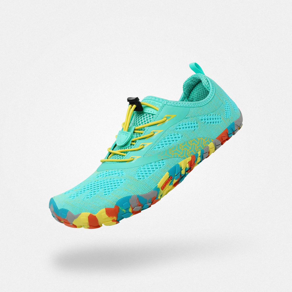 Chaussures barefoot homme Smart II bleu vert pour homme et femme - Confort pieds sensibles