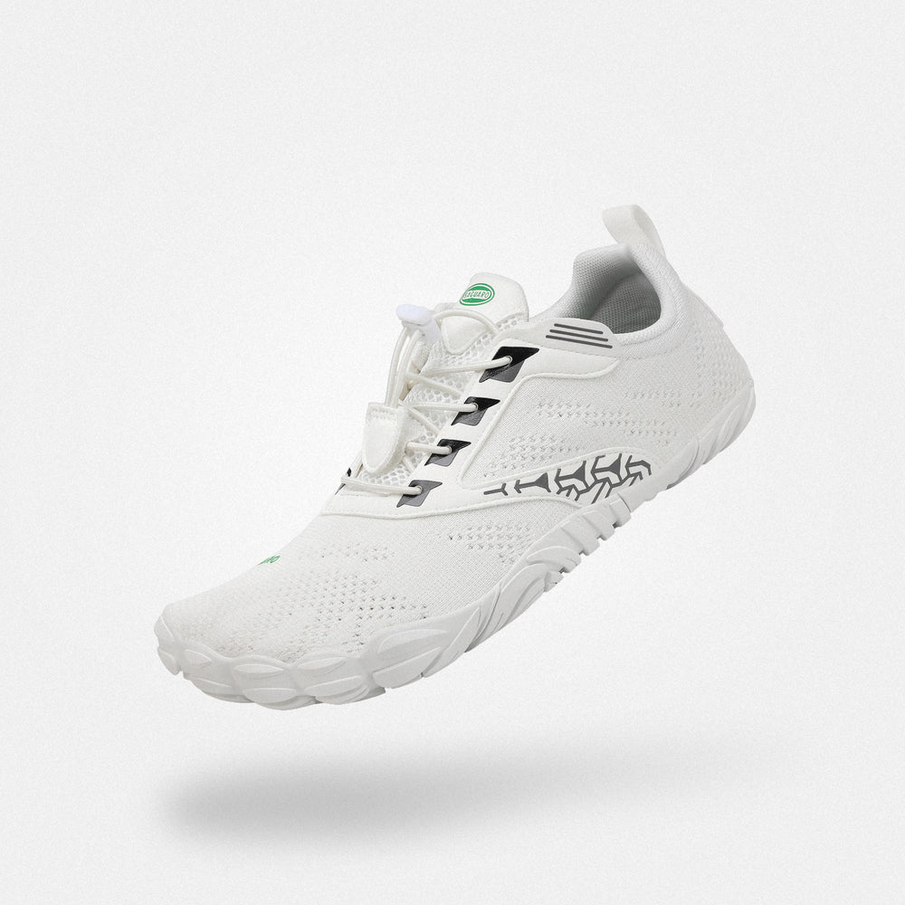 Baskets tendance Free I blanches - Design élégant zéro drop, confort ville et quotidien