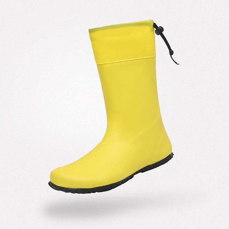 Bottes jardinage barefoot Brisk I jaunes - Flexibilité optimale, protection totale contre l'eau
