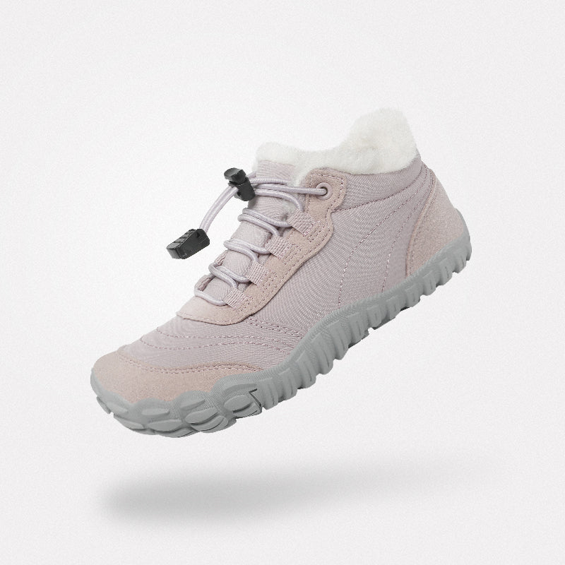 Chaussons barefoot fille Will II roses - Confort maison sécurisé, semelle antidérapante pour enfants actifs