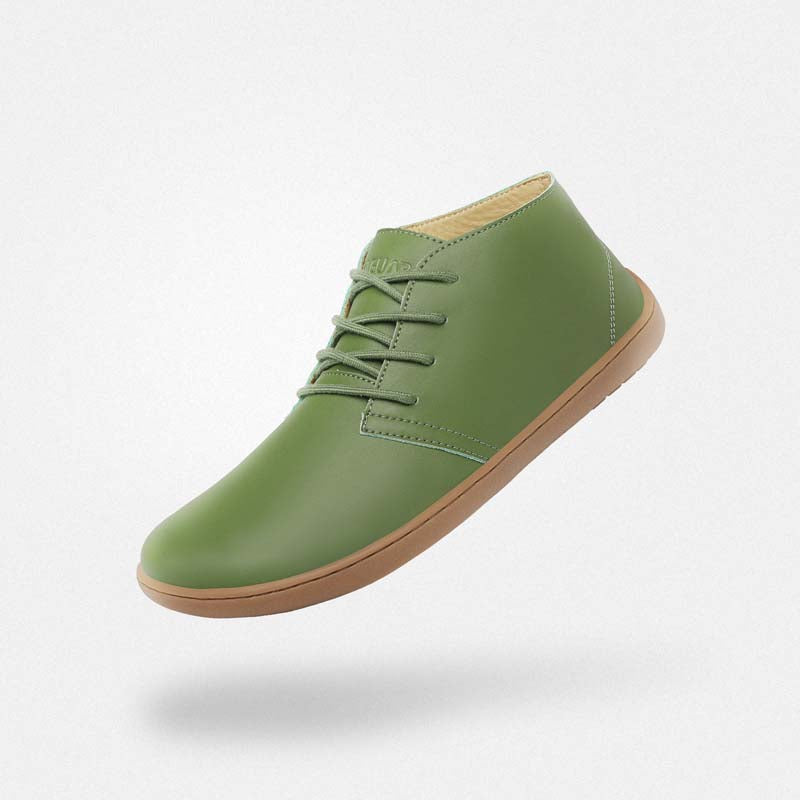Chaussures ville barefoot Noble I vertes - Aucune interférence avec la biomécanique du pied