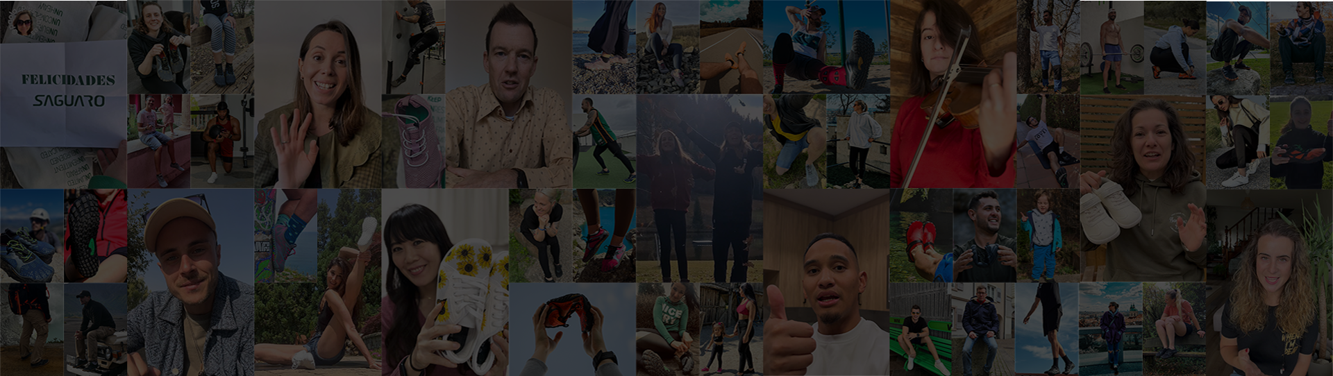 Une communauté de personnes renouant avec le mouvement naturel grâce aux barefoot chaussures.